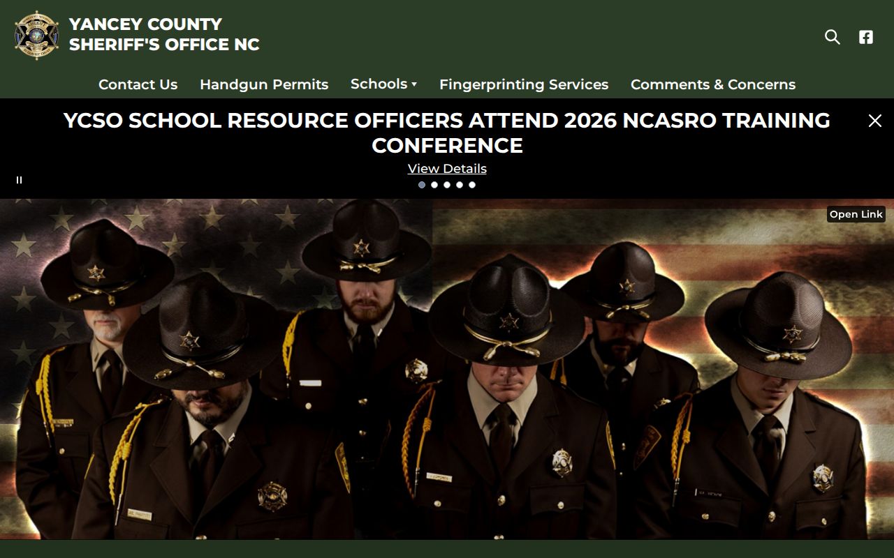 Yancey County released inmate search links on the sheriff portal